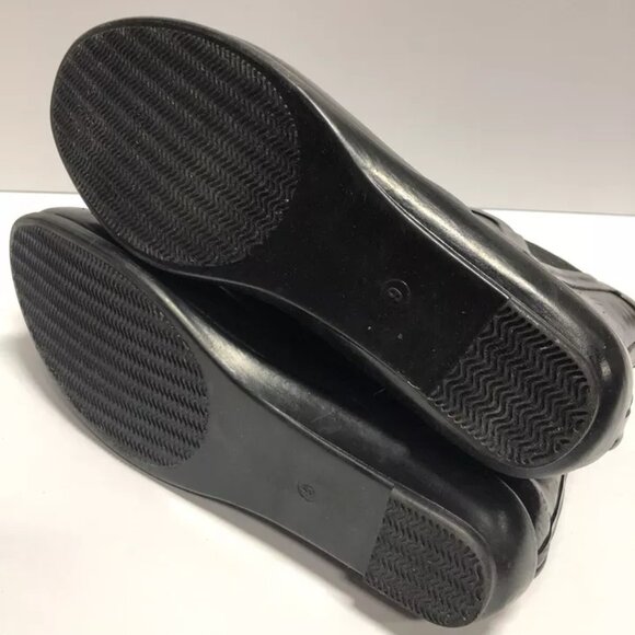 London Fog Women’s Piccadilly, Black Rain Boots, Size 9 M - Picture 5 of 6